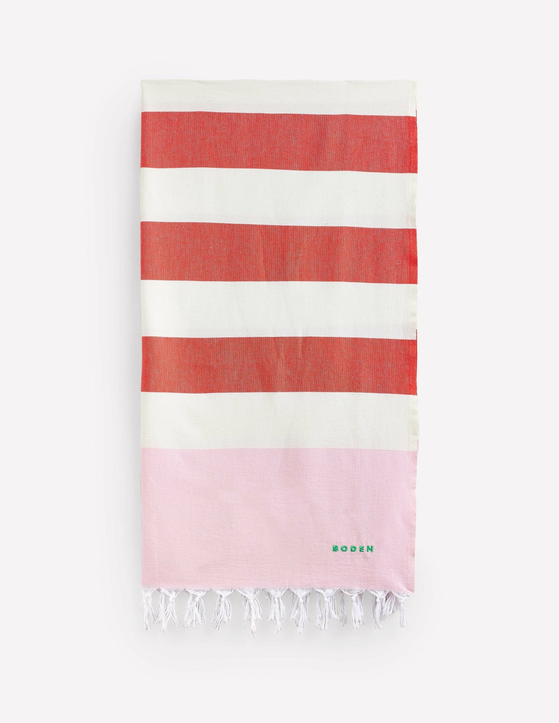 Hammam Towel-Firecracker Orange and Pink / Boden us