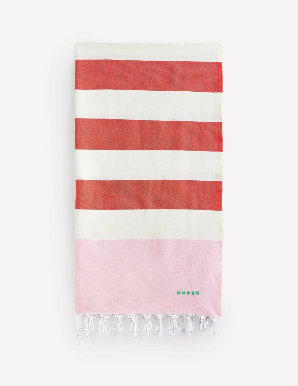 Hammam Towel-Firecracker Orange and Pink / Boden us