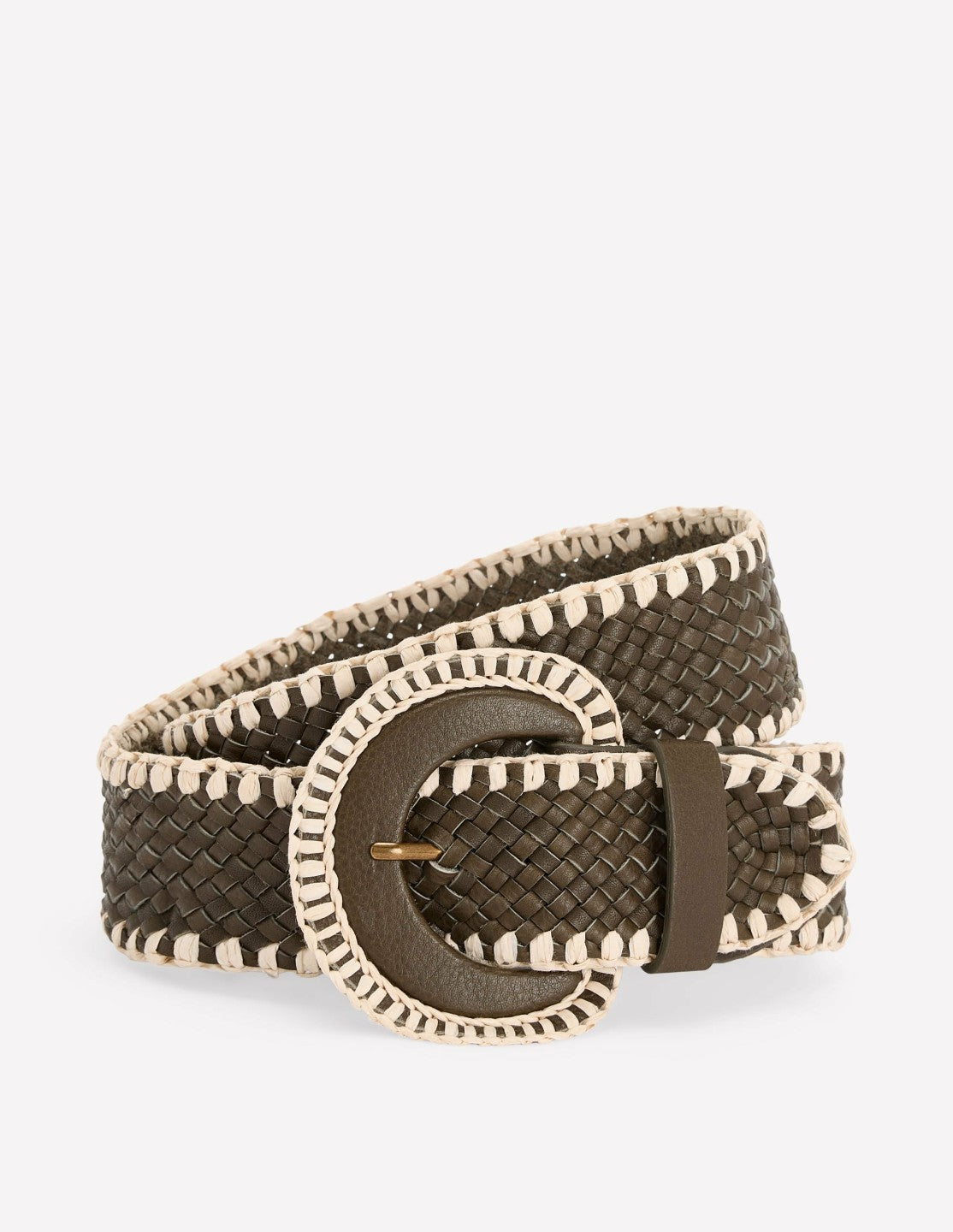 Woven Stitch Belt-Woodland Green / Boden Sale