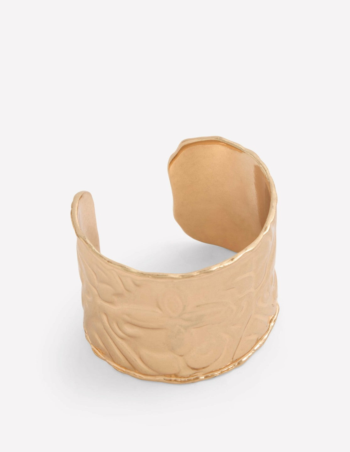 Heart Stamp Cuff Bracelet-Gold Colour / Boden Discount