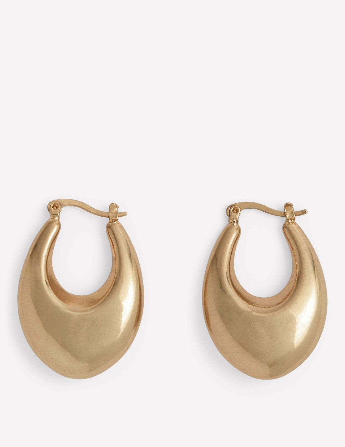 Chunky Curve Hoops-Gold Colour / Boden On sale