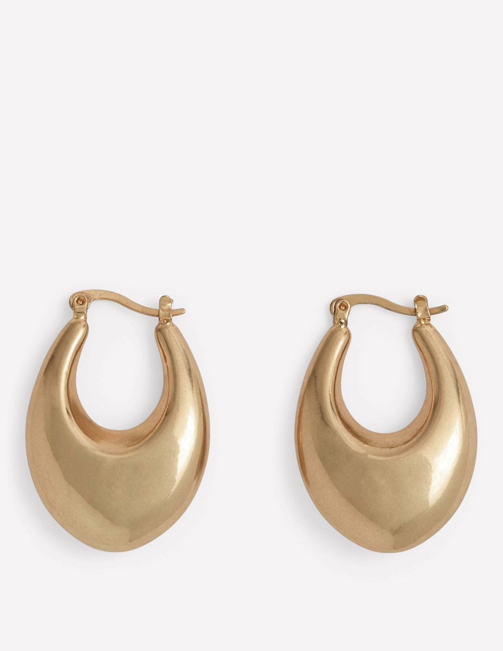 Chunky Curve Hoops-Gold Colour / Boden On sale