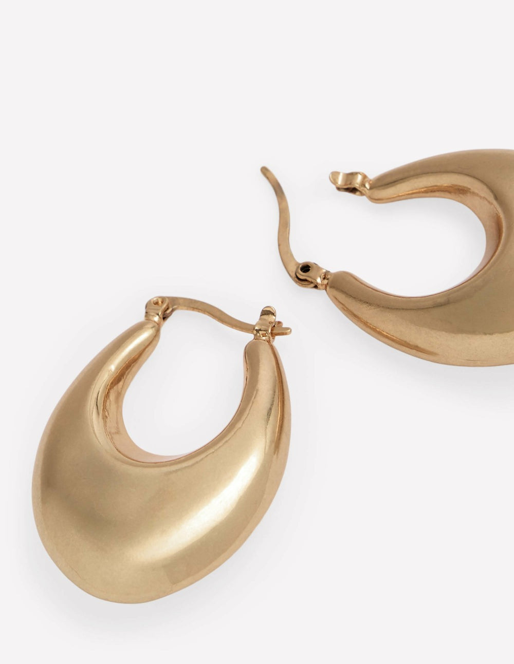 Chunky Curve Hoops-Gold Colour / Boden On sale