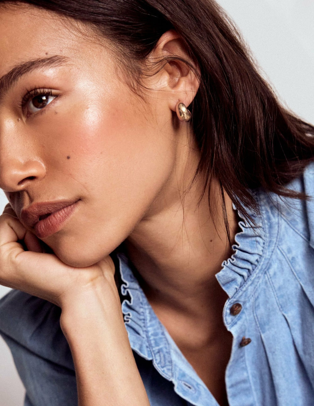 Smooth Dome 2-pack Earrings-Gold Colour / Boden us