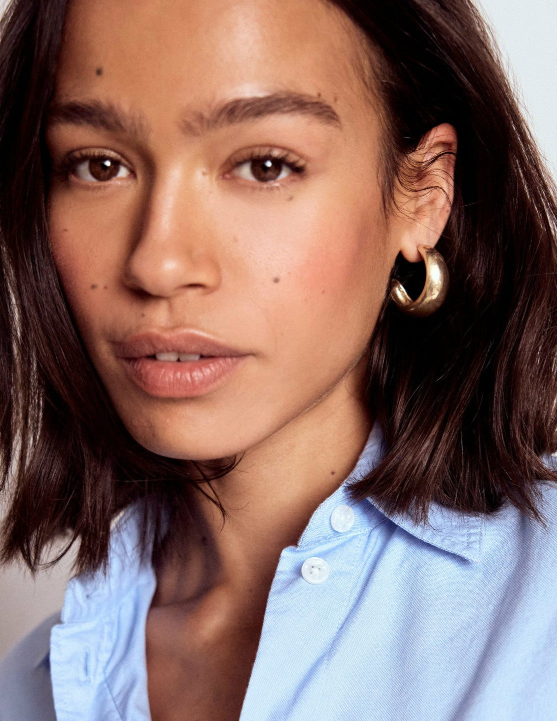 Smooth Dome 2-pack Earrings-Gold Colour / Boden us