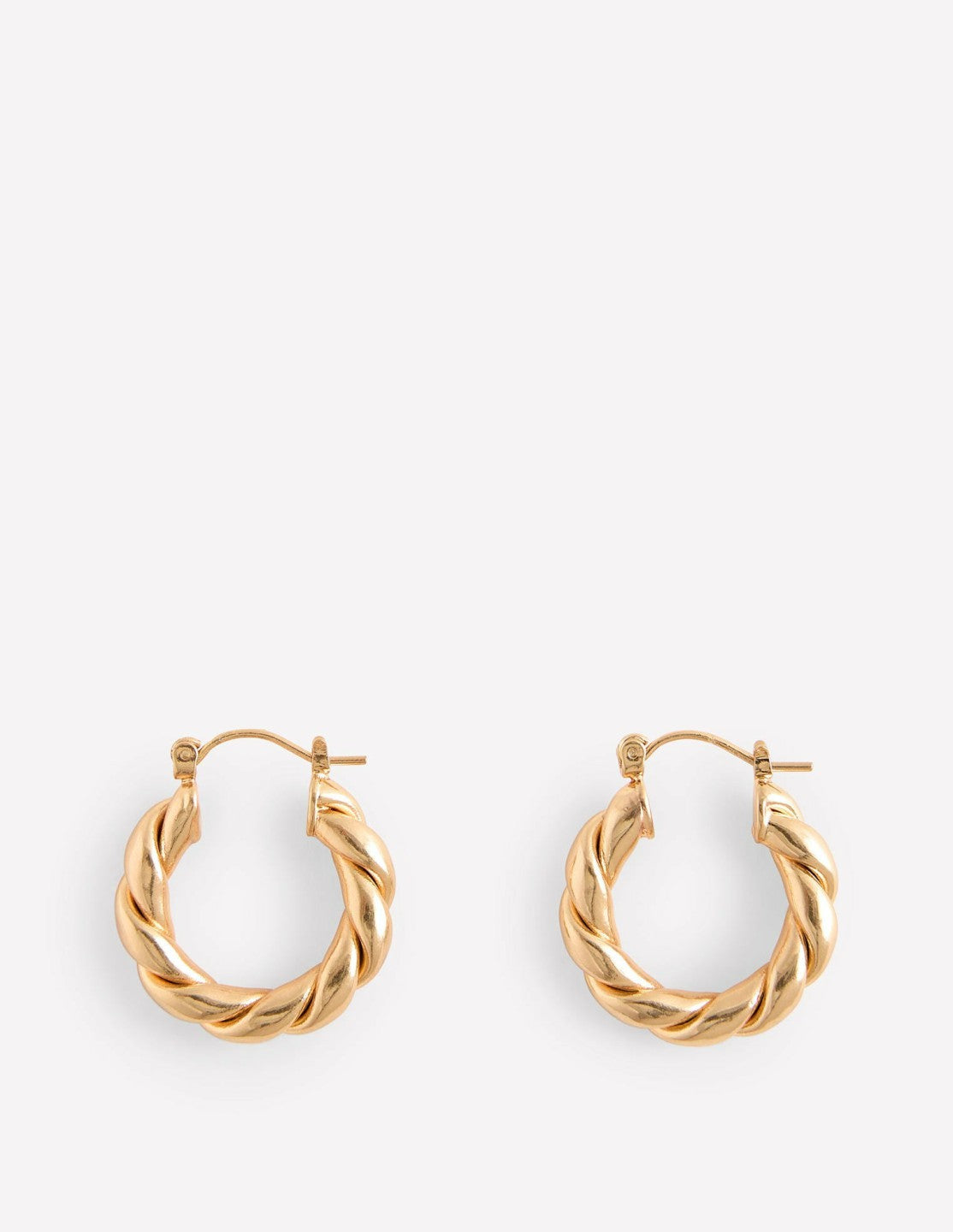 Chunky Twist Hoops-Gold Colour / Boden Sale