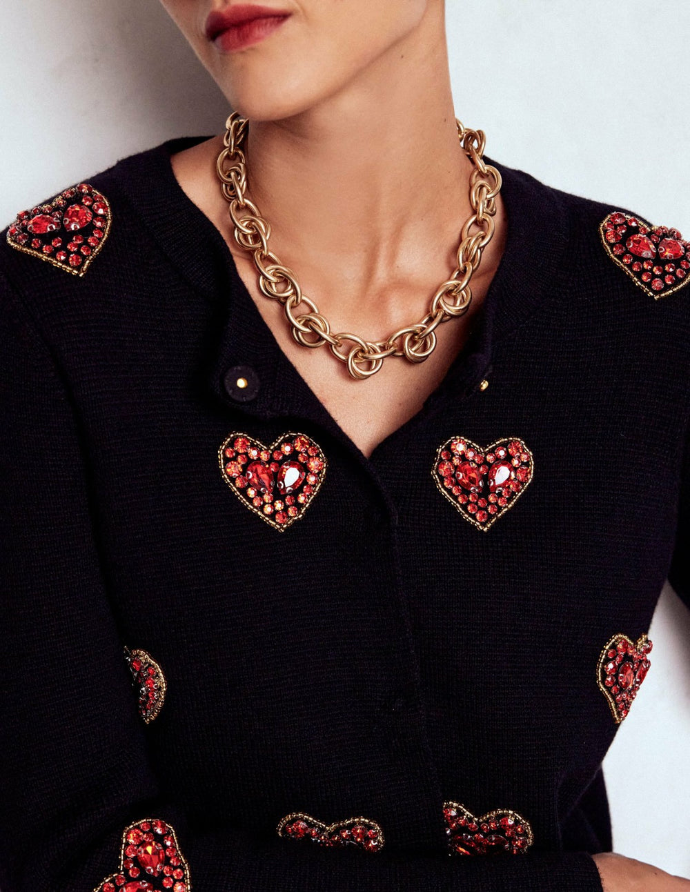 Double Twist Chain Necklace-Gold Colour / Boden Outlet