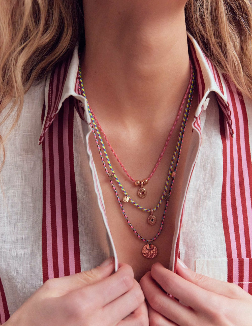 Three Layer Necklace-Multi / Boden On sale