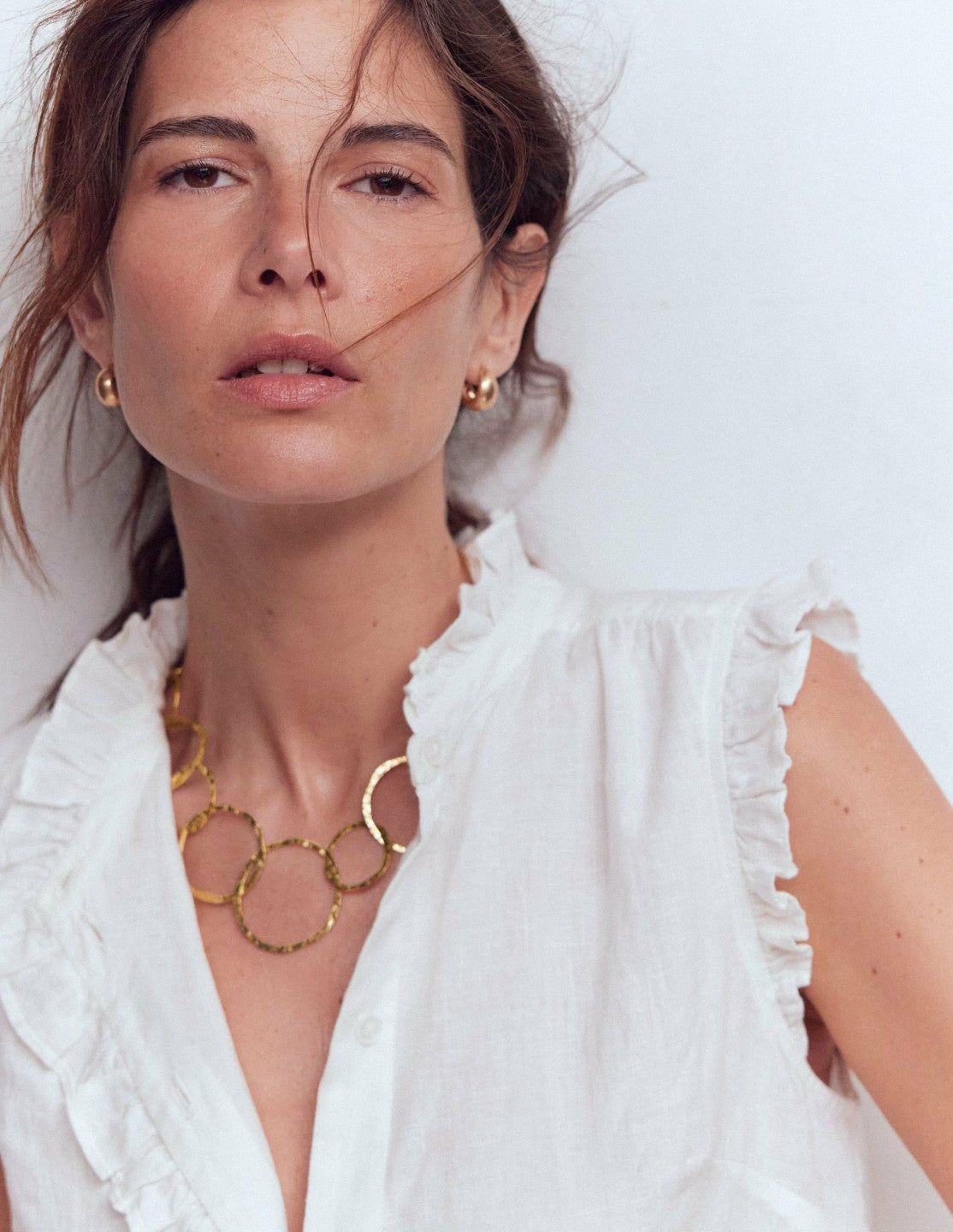 Statement Circle Necklace-Gold Colour / Boden Discount