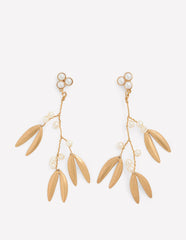 Festive Metal Earrings-Pearl / Boden Online
