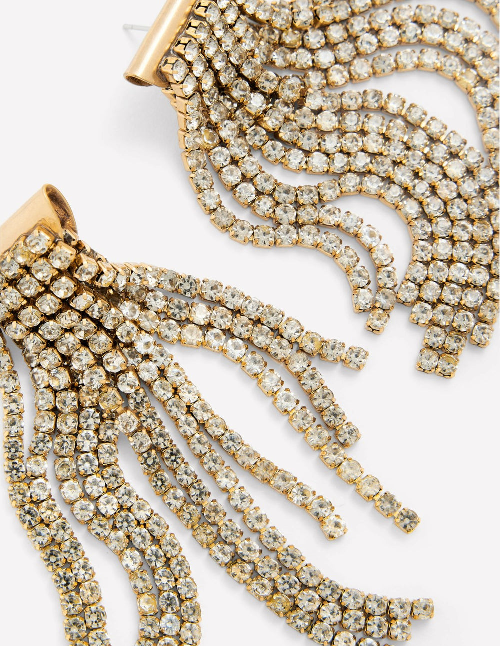 Jewel Fringe Earrings-Silver / Boden Outlet