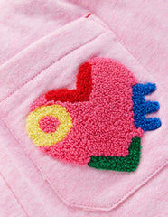 Bobbie Appliqué Sweatpants-Pink Marl Love / Boden On sale