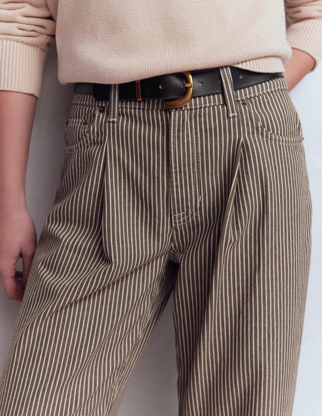 Chunky Buckle Belt-Black / Boden Sale