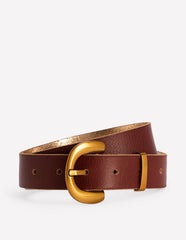 Chunky Buckle Belt-Dark Tan / Boden Online
