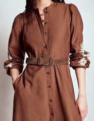 Covered Whipstitch Belt-Tan / Boden Discount