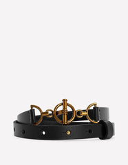 T-bar Ring Belt-Black / Boden On sale