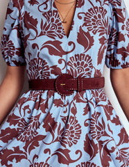 Covered Whipstitch Belt-Oxblood / Boden Sale