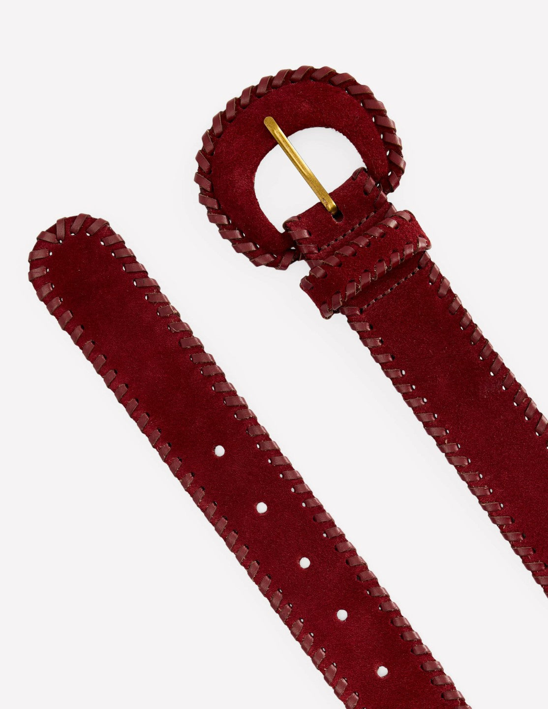 Covered Whipstitch Belt-Oxblood / Boden Sale
