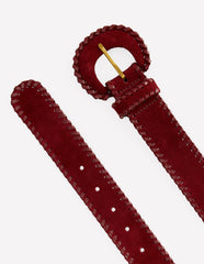 Covered Whipstitch Belt-Oxblood / Boden Sale
