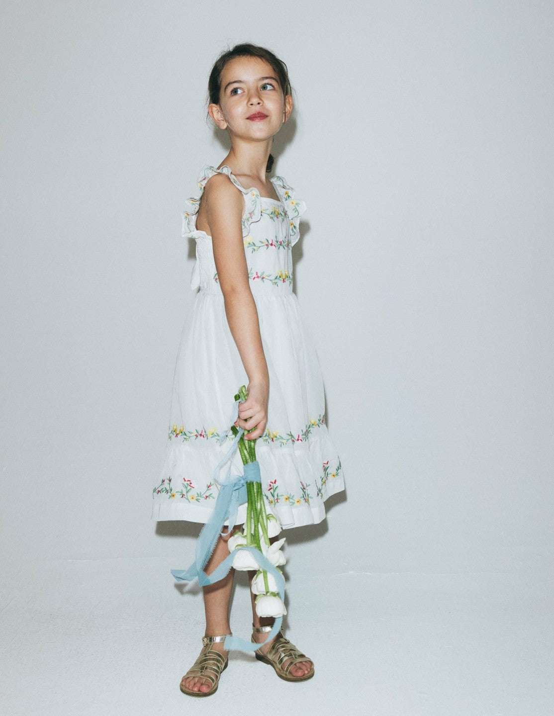 Shirred Bow Back Detail Dress-Soft Ivory / Boden Discount