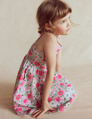 Twirly Jersey Dress-Pink Floral / Boden Outlet