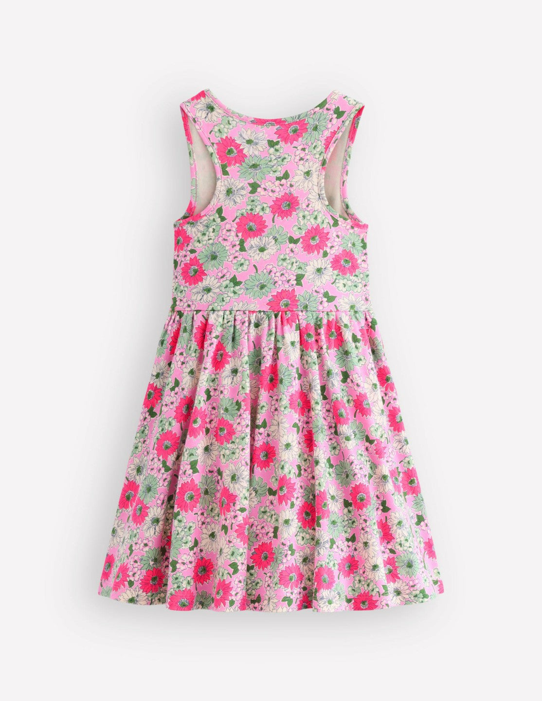 Twirly Jersey Dress-Pink Floral / Boden Outlet
