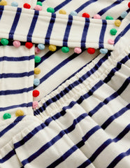 Jersey Cross-back Dress-Starboard Blue Stripe / Boden Online