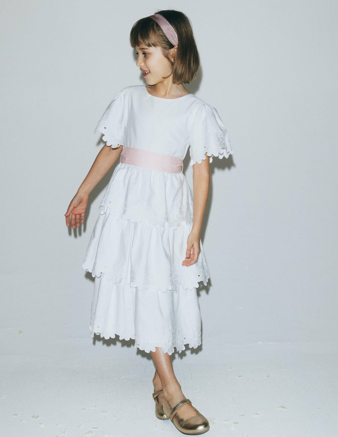 Flower Hem Occasion Dress-Soft Ivory / Boden Outlet