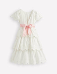 Flower Hem Occasion Dress-Soft Ivory / Boden Outlet