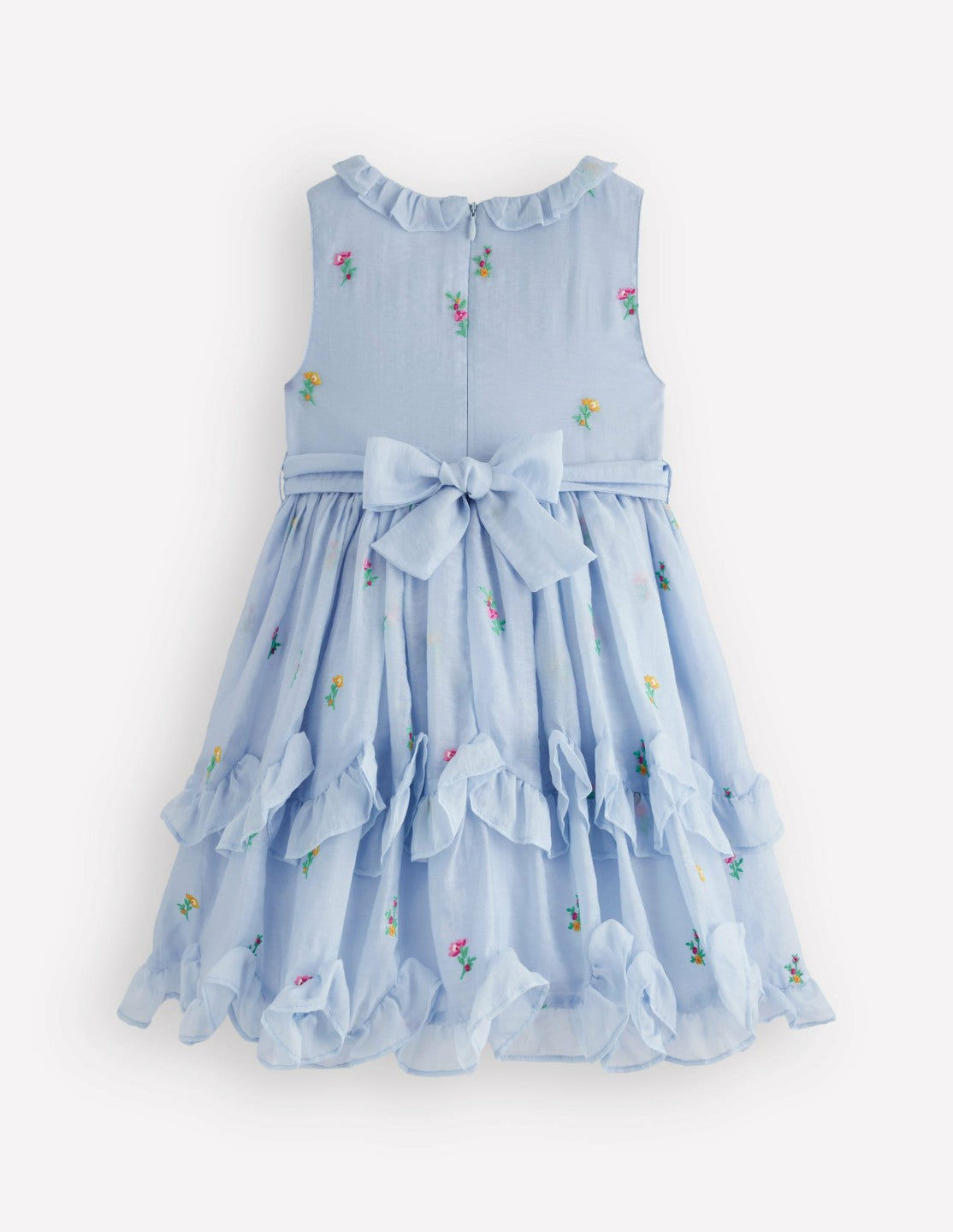 Tiered Ruffle Occasion Dress-Misty Blue / Boden Discount