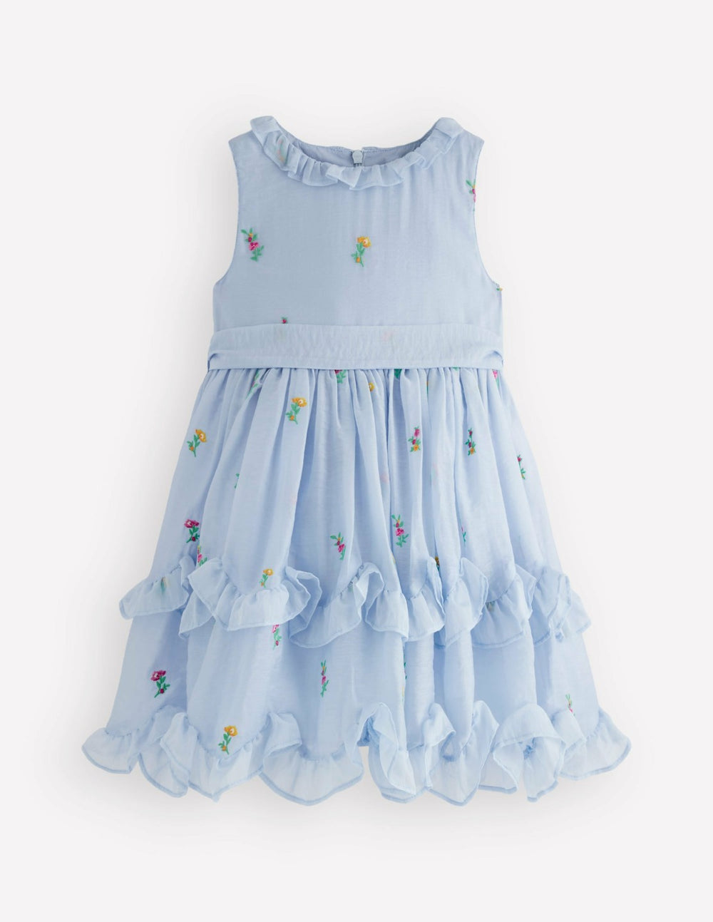 Tiered Ruffle Occasion Dress-Misty Blue / Boden Discount