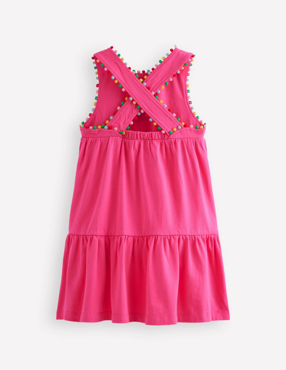 Jersey Cross-back Dress-Flamingo Pink / Boden Sale