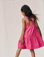 Jersey Cross-back Dress-Flamingo Pink / Boden Sale