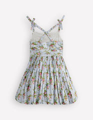 Ruched Bodice Bubble Dress-Vintage Floral / Boden Outlet
