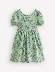 Ballerina Jersey Dress-Green Floral / Boden Sale