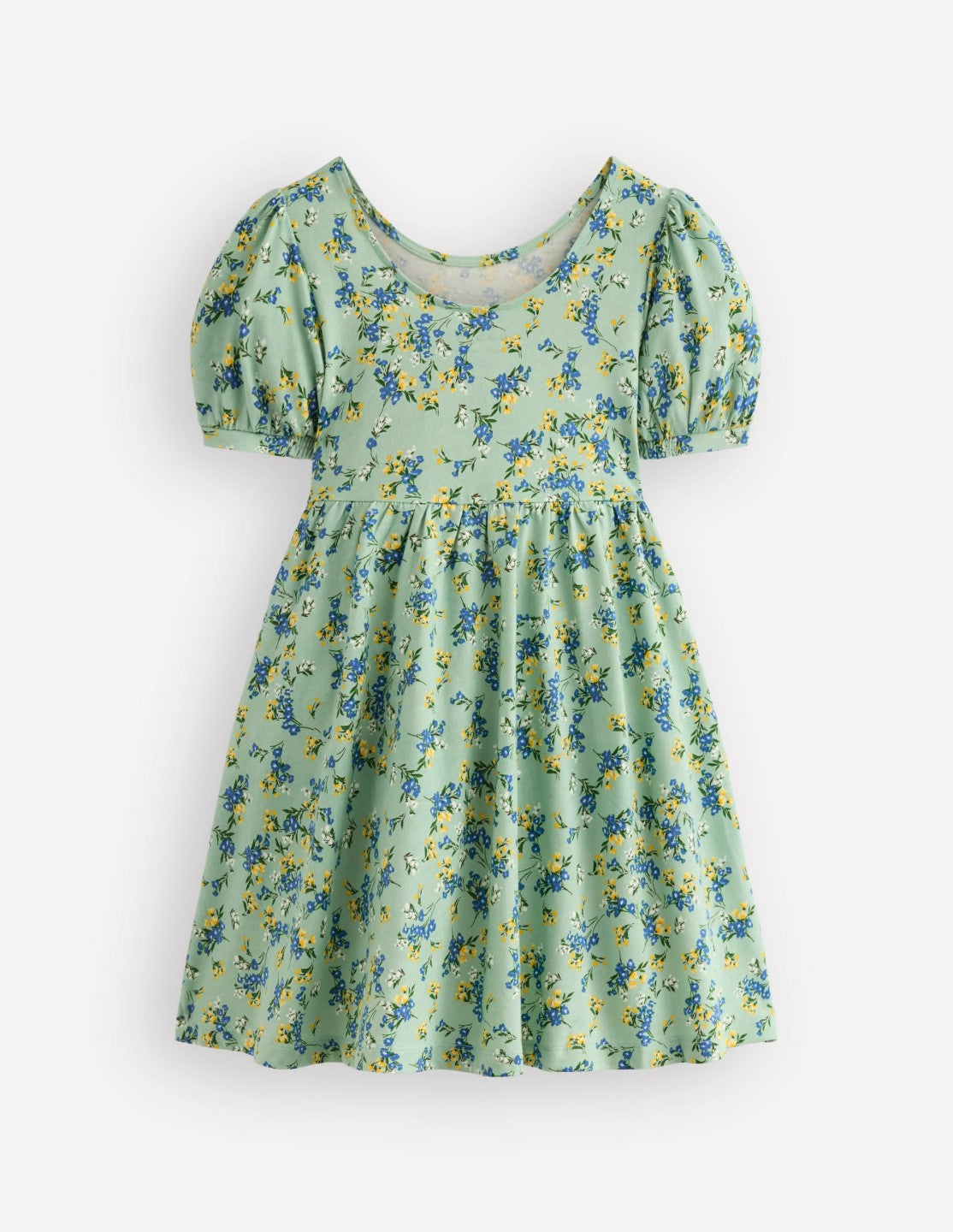 Ballerina Jersey Dress-Green Floral / Boden Sale
