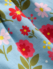 Ruffle Strap Sundress-Vintage Blue Floral Placement / Boden Online