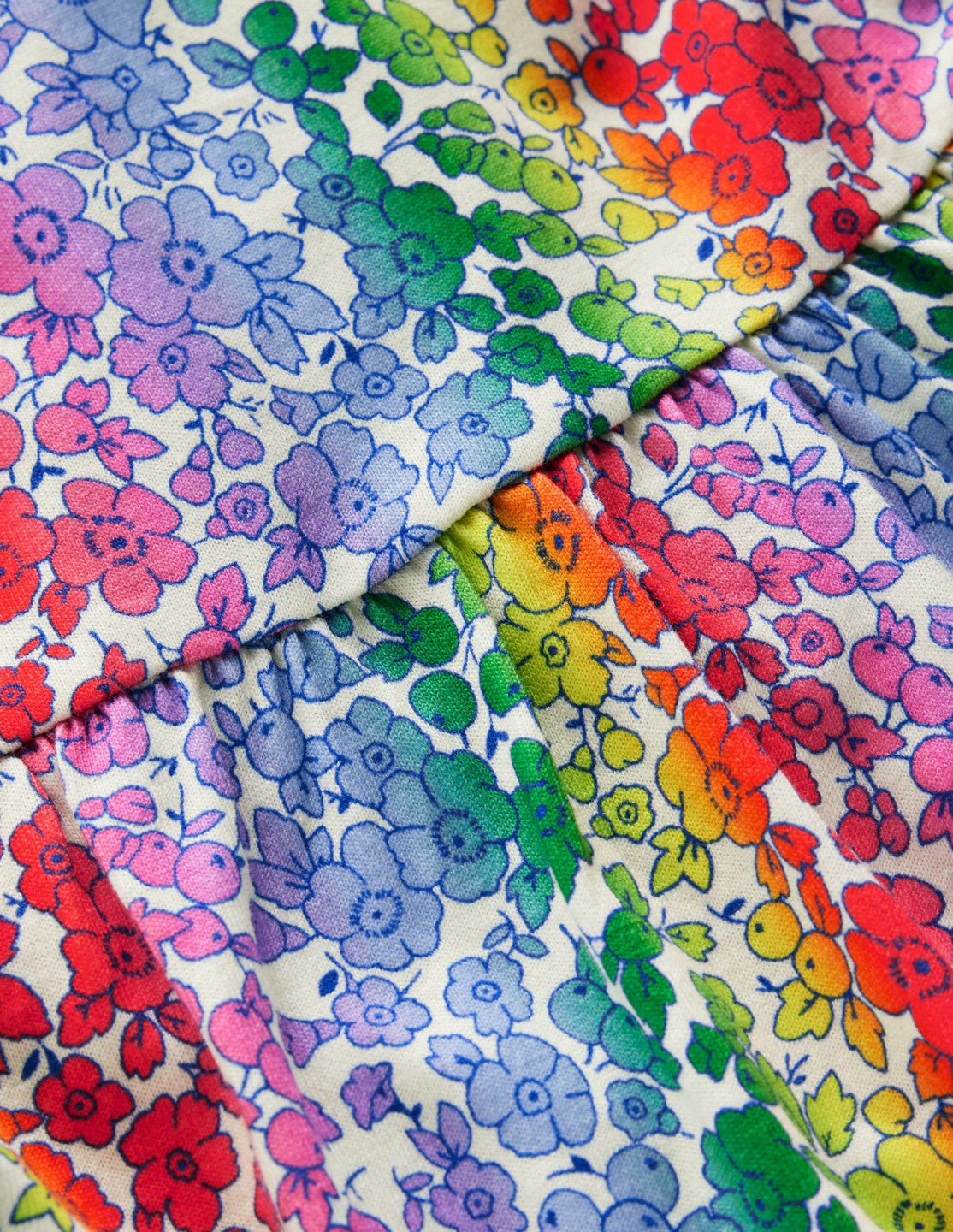 Bow Back Jersey Dress-Rainbow Ombre Flowerbed / Boden Discount