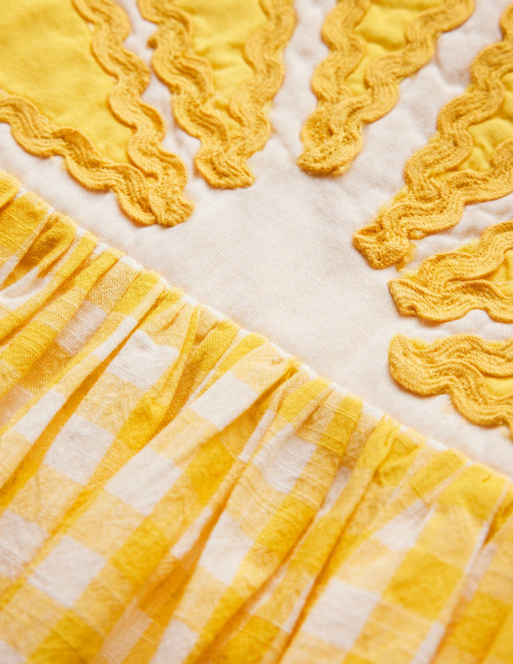 Novelty Strappy Dress-Lemon Gingham / Boden