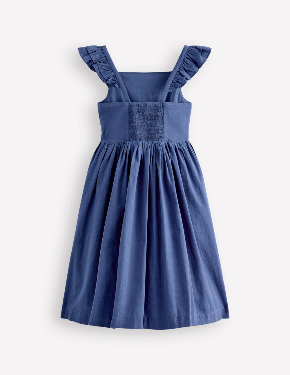 Annalisa Twirly Sundress-Denim Blue Embroidery / Boden Sale