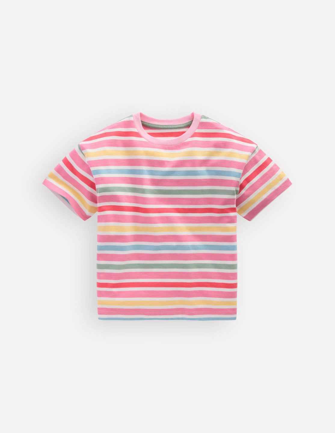 Relaxed Breton T-shirt-Multi Stripe / Boden Sale