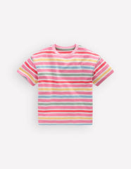Relaxed Breton T-shirt-Multi Stripe / Boden Sale