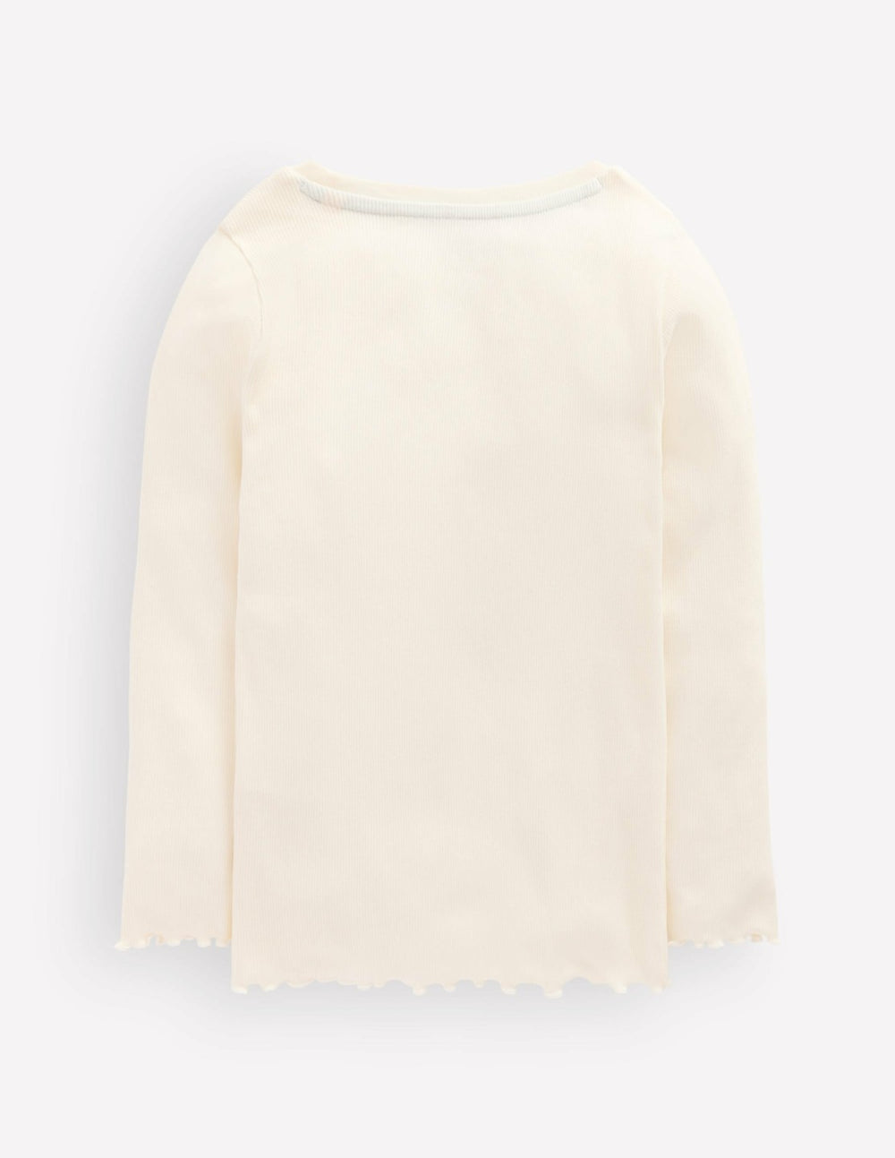 Ribbed Long Sleeve T-shirt-Soft Ivory / Boden Sale