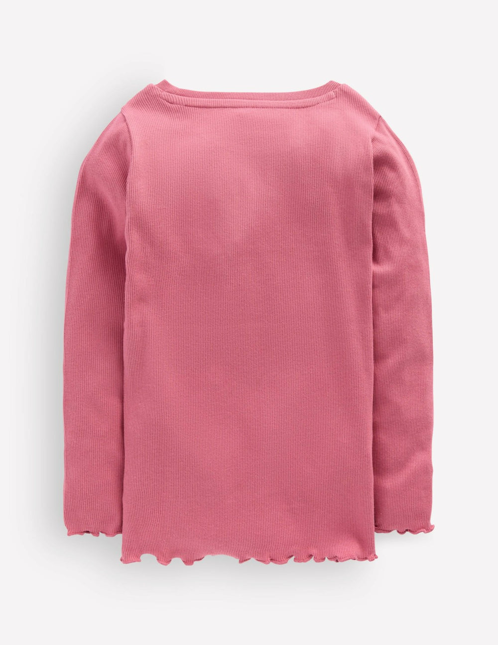 Ribbed Long Sleeve T-shirt-Pink Heather / Boden Online