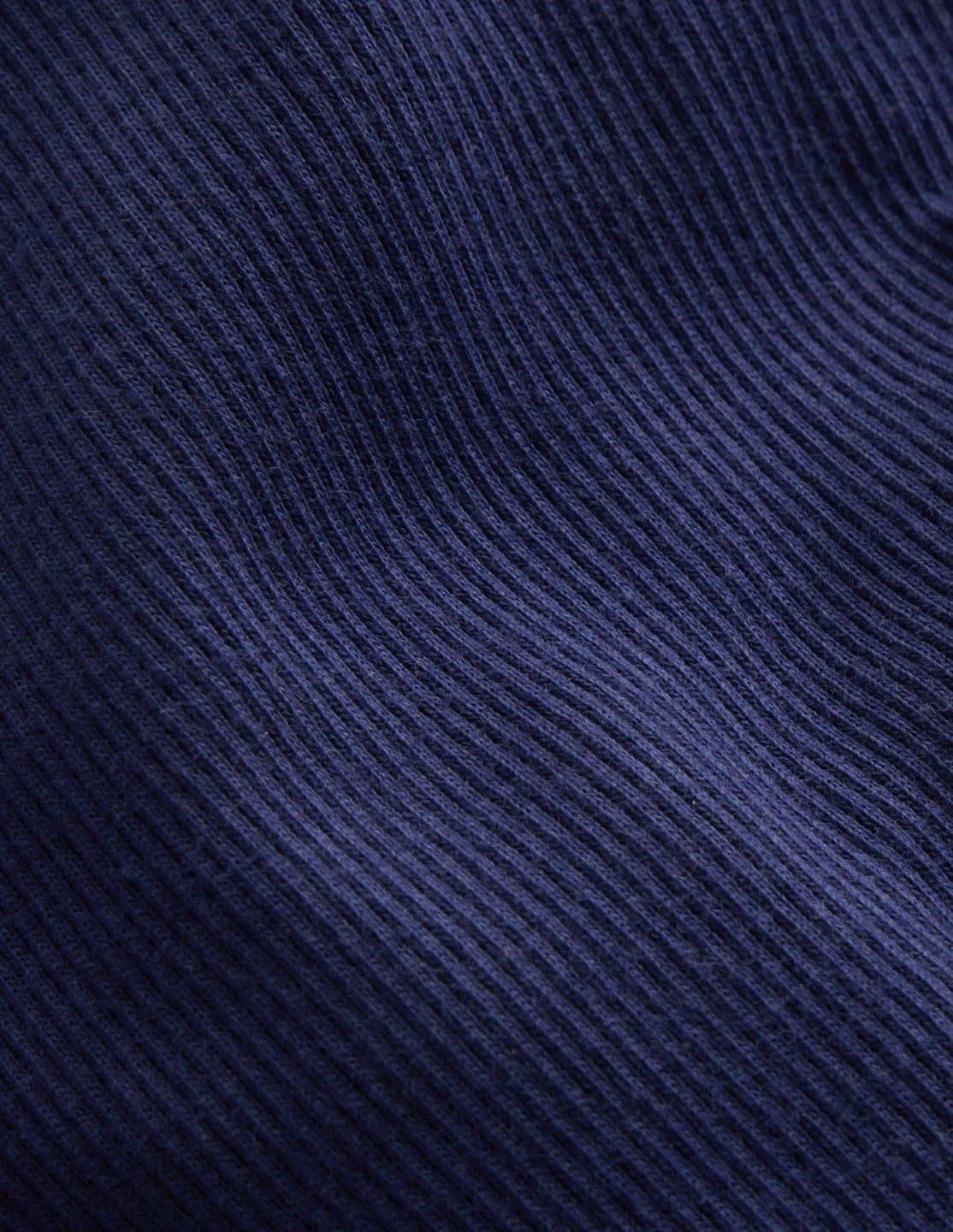 Ribbed Long Sleeve T-shirt-College Navy / Boden Outlet