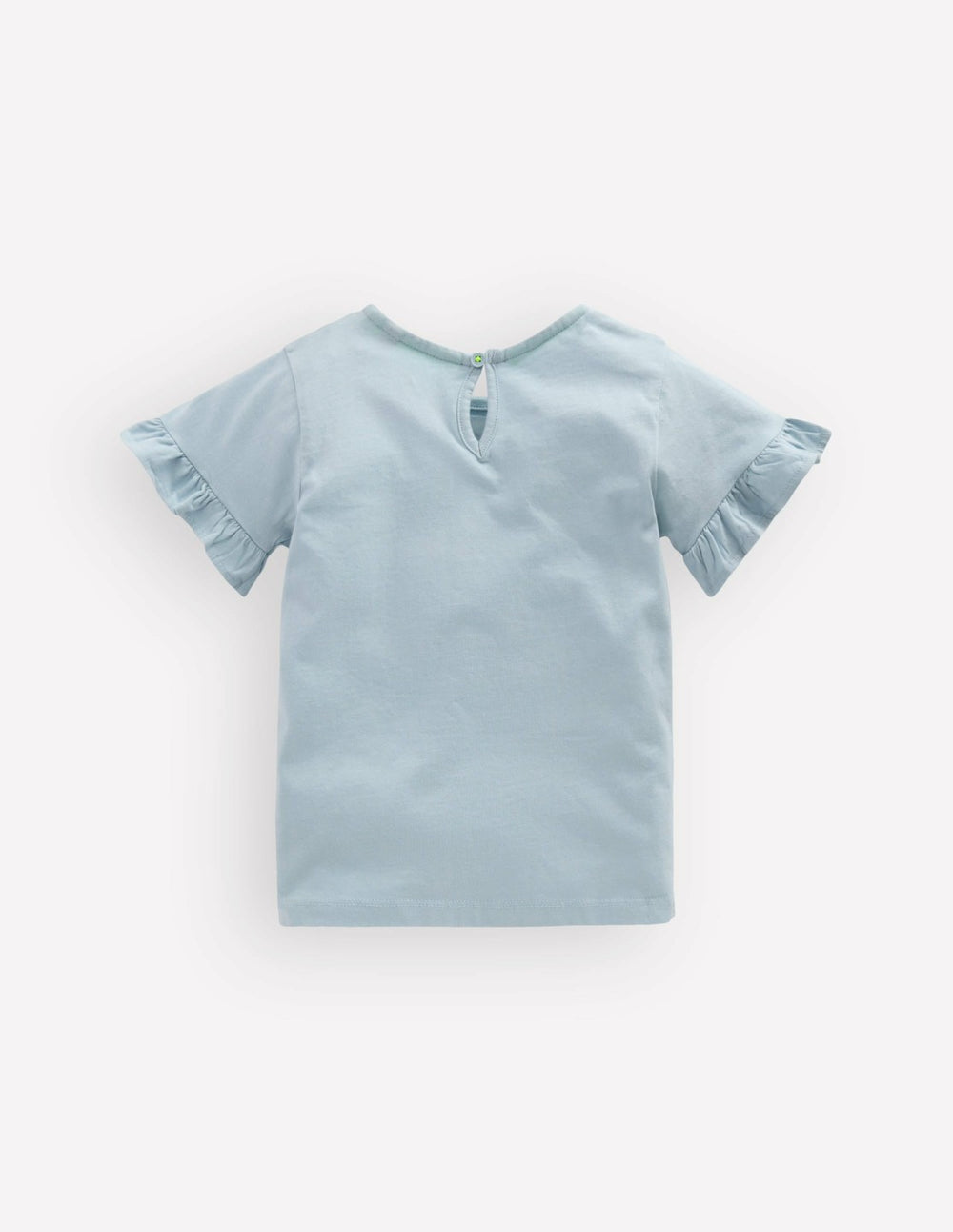 Pretty Frill T-shirt-Misty Blue Flamingos / Boden On sale