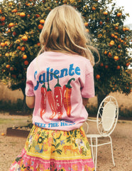 Front & Back Graphic T-shirt-Vintage Pink Chillis / Boden Sale