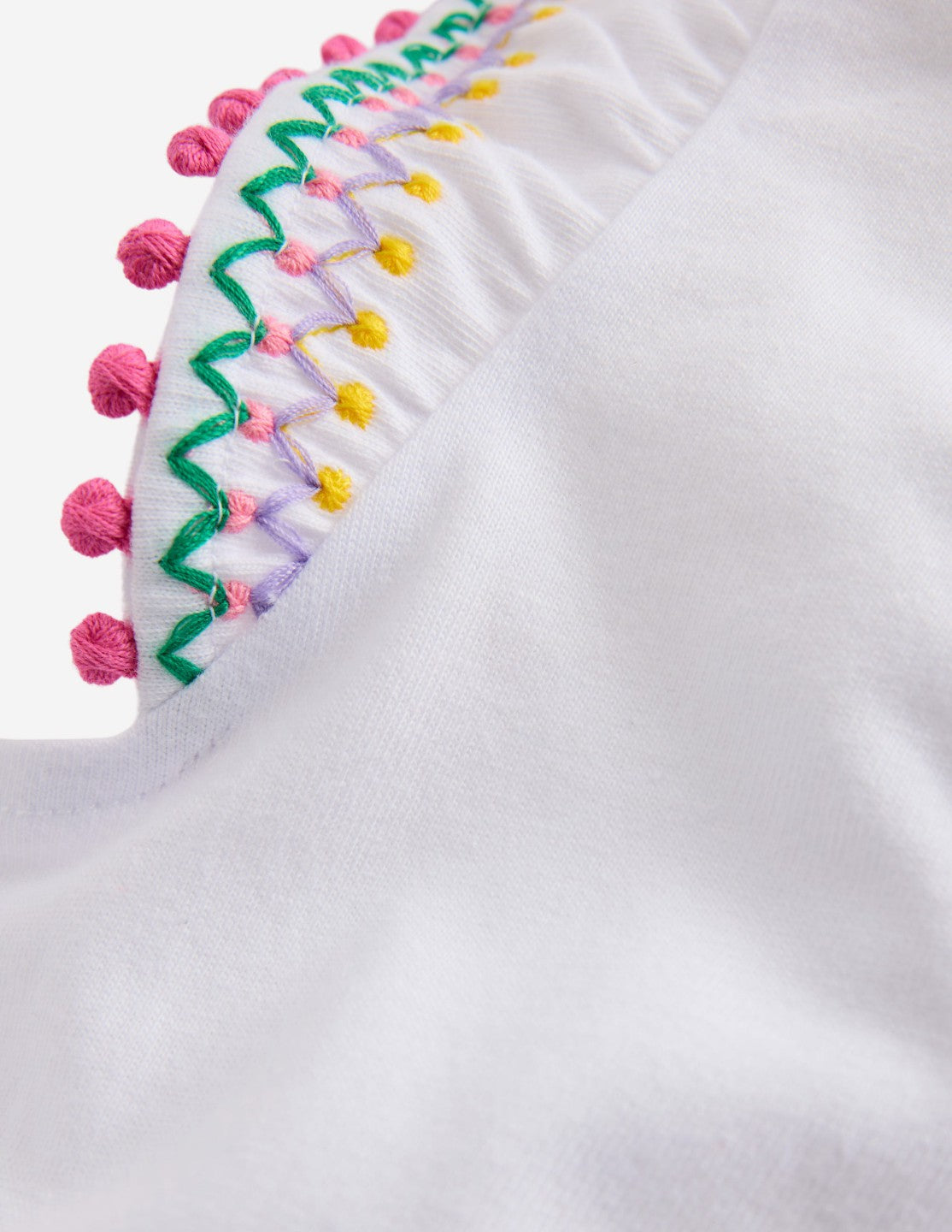 Flutter Sleeve Trim Top-White / Boden Discount