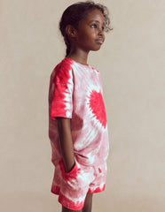Tie Dye Logo Top-Vintage Pink Heart / Boden