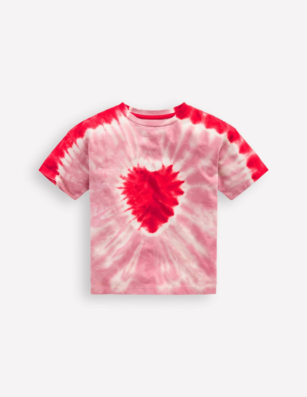 Tie Dye Logo Top-Vintage Pink Heart / Boden